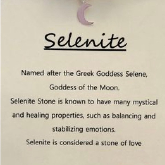 Floating Locket w/silver chain & Selenite Palm/Worry stone! - Picture 5 of 16